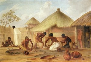 Fabricación de azúcar en Katipo - Haciendo las panellas o macetas para contenerlo, 1859